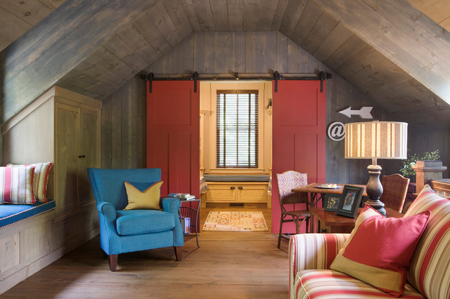 Carolina Jessamine Cottage Rustic Living Room Atlanta By