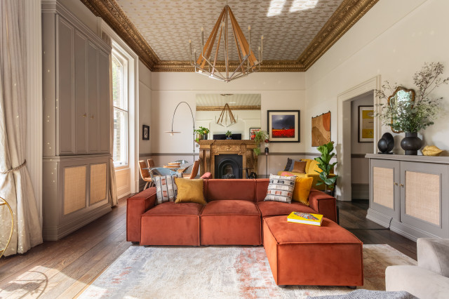 Regency Flat Hove eklektisk-dagligstue