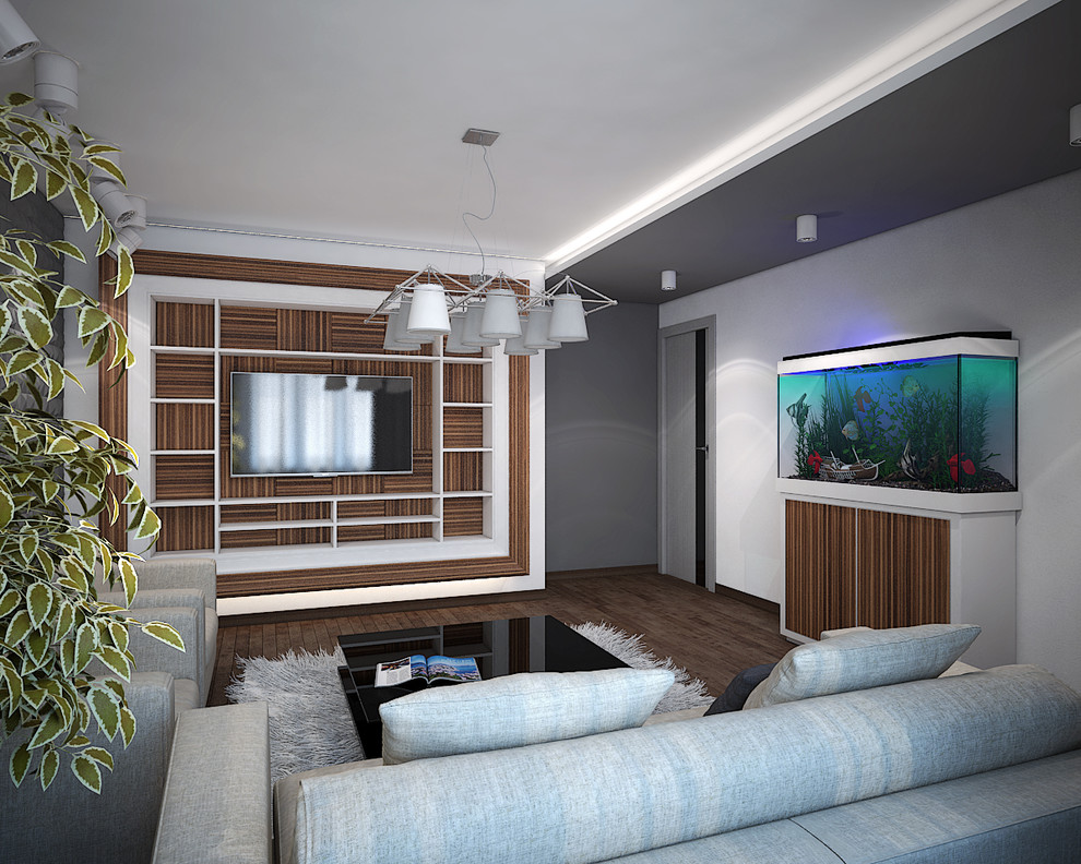 Дизайн-проект 3-х комнатной квартиры,103 м2.  Стиль Современный