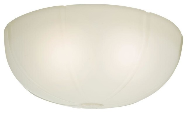 Casablanca Fans 99061 Transitional Ribbed Glass Bowl Cased White