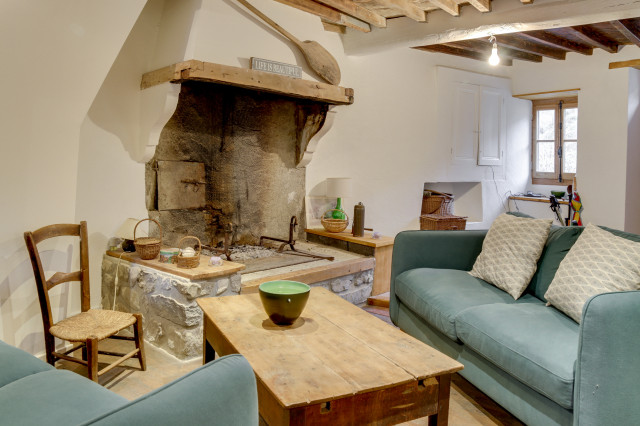 Maison de montagne landstil-dagligstue