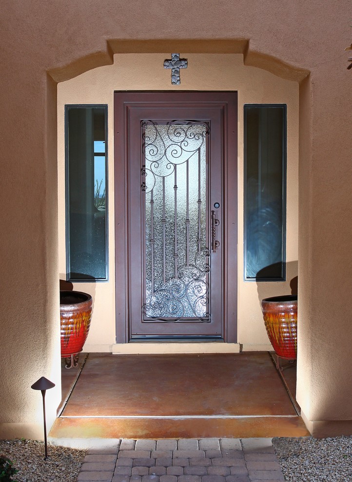 Custom Swirl Iron Entry Door by First Impression Security Doors Traditional Entry Phoenix