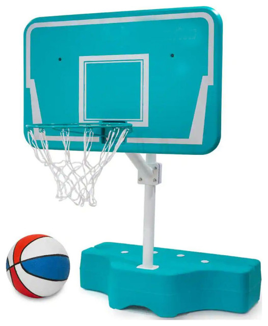 42 Inch Poolside Adjustable Basketball Hoop for InGround Pools
