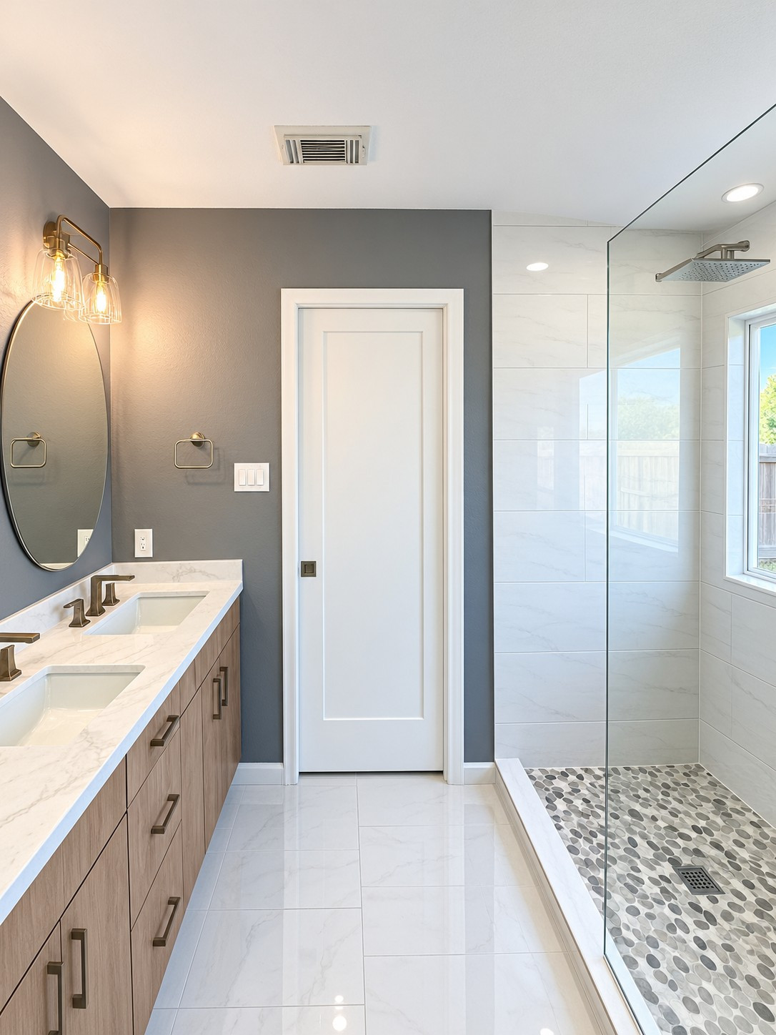 Contemporary Master Bathroom Remodeling in Cypress, TX