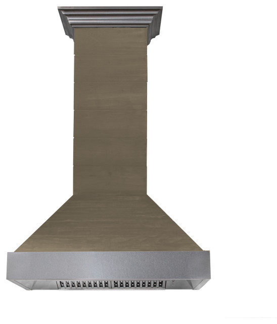 ZLINE 30 in. Wooden Wall Range Hood With Stainless Steel Accent, 365YY-30