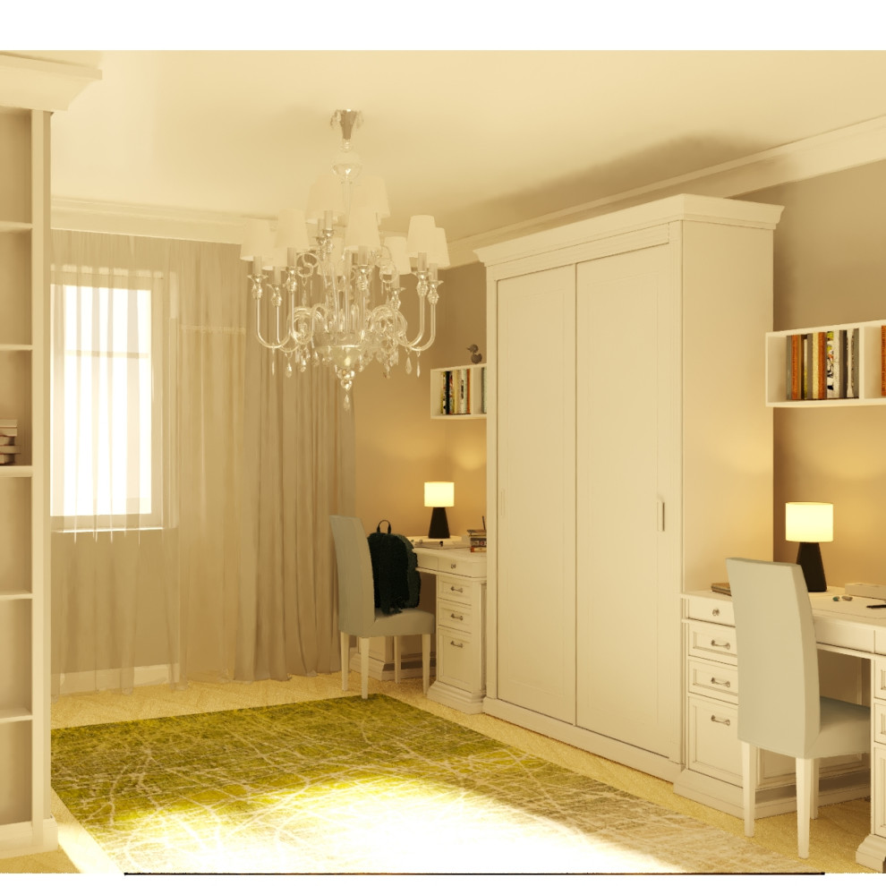 Детская для двух мальчиков в стиле неоклассика