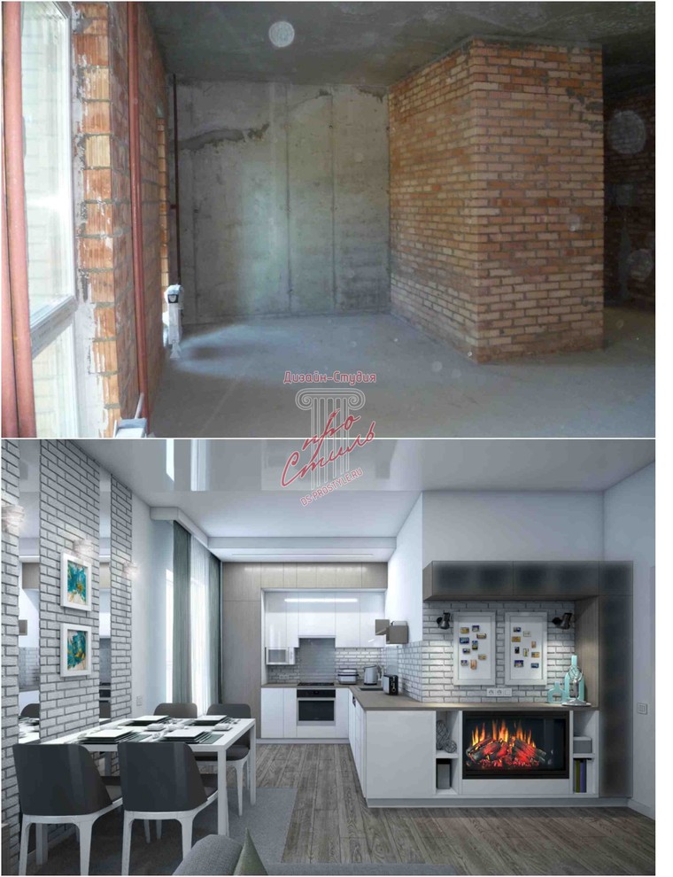 Москва. Отрадное. Дизайн-проект. До и после.