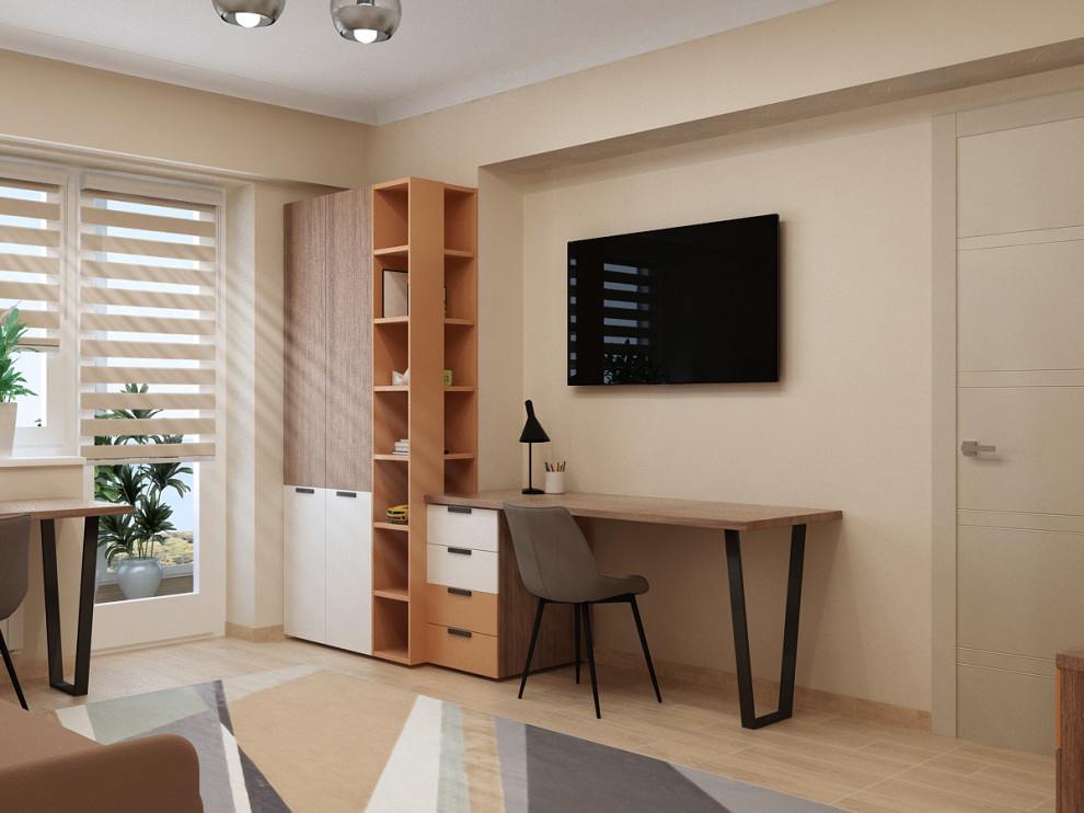 Комната для подростков. Визуализация & Реализация