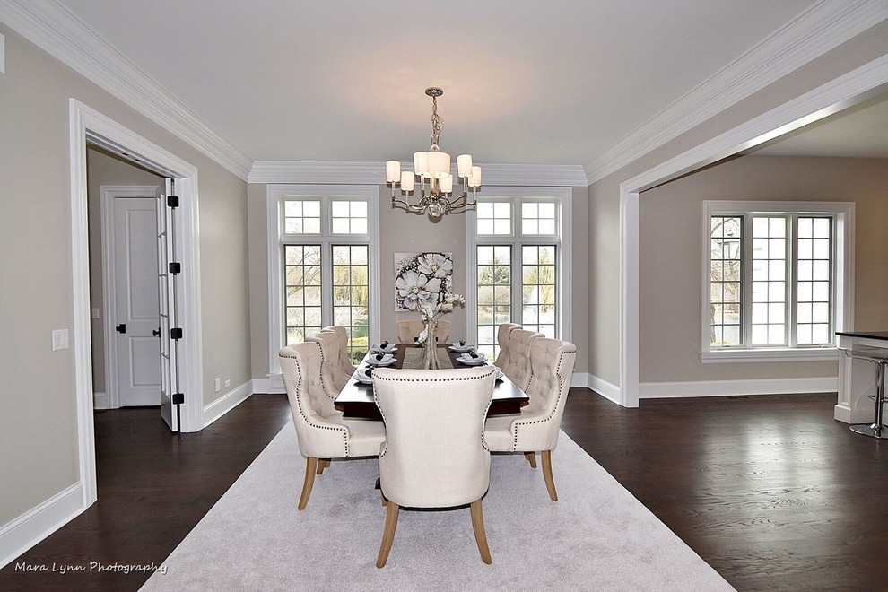 Dining room - transitional dining room idea in Chicago