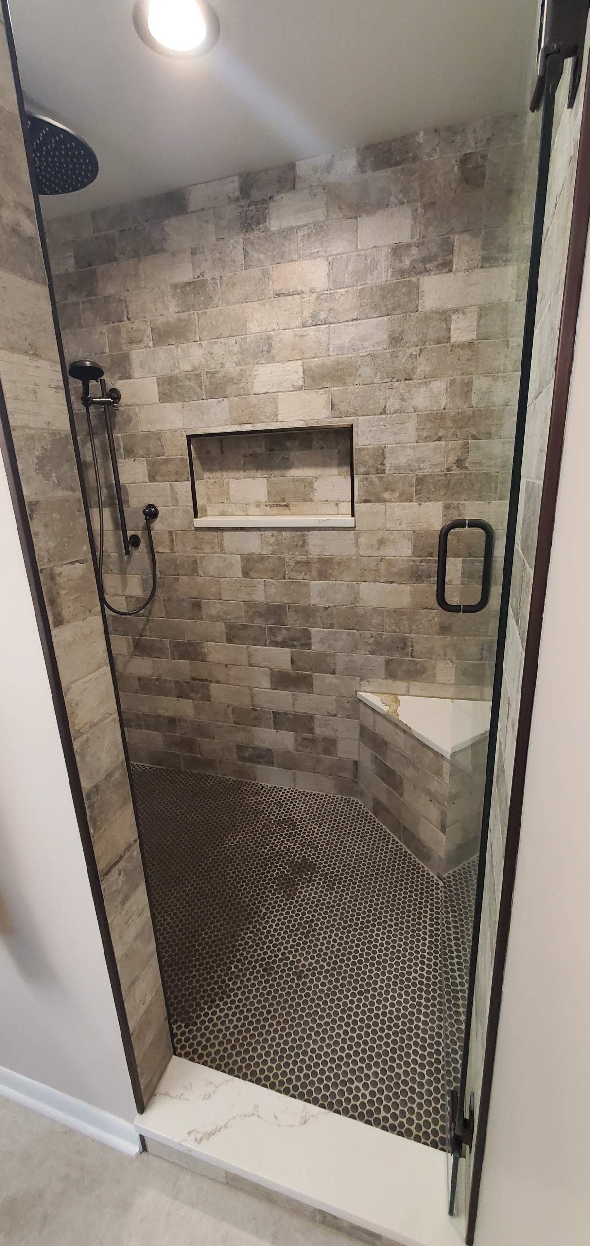 Custom shower finished