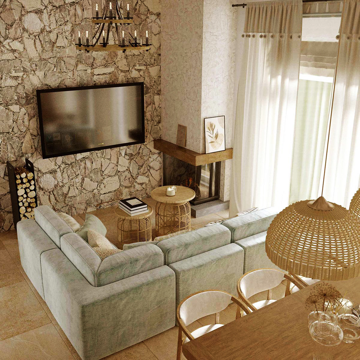 Интерьер загородного дома