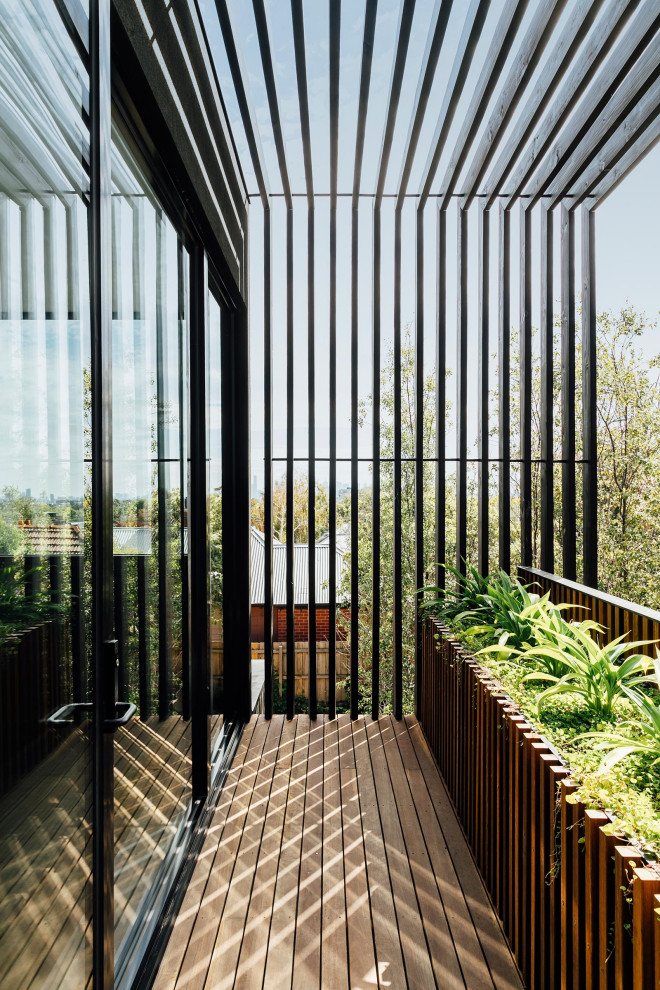 Inspiration pour un balcon minimaliste.
