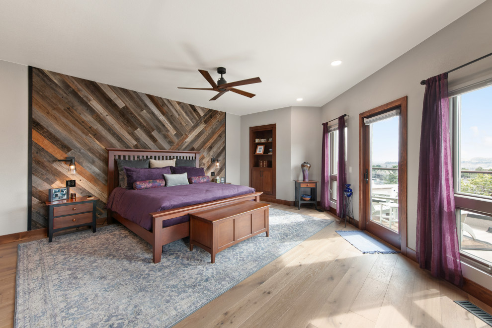 Transitional bedroom photo in Denver