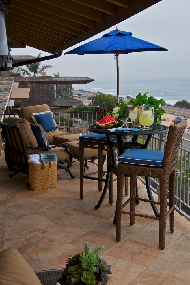 This is an example of a beach style deck in San Diego.