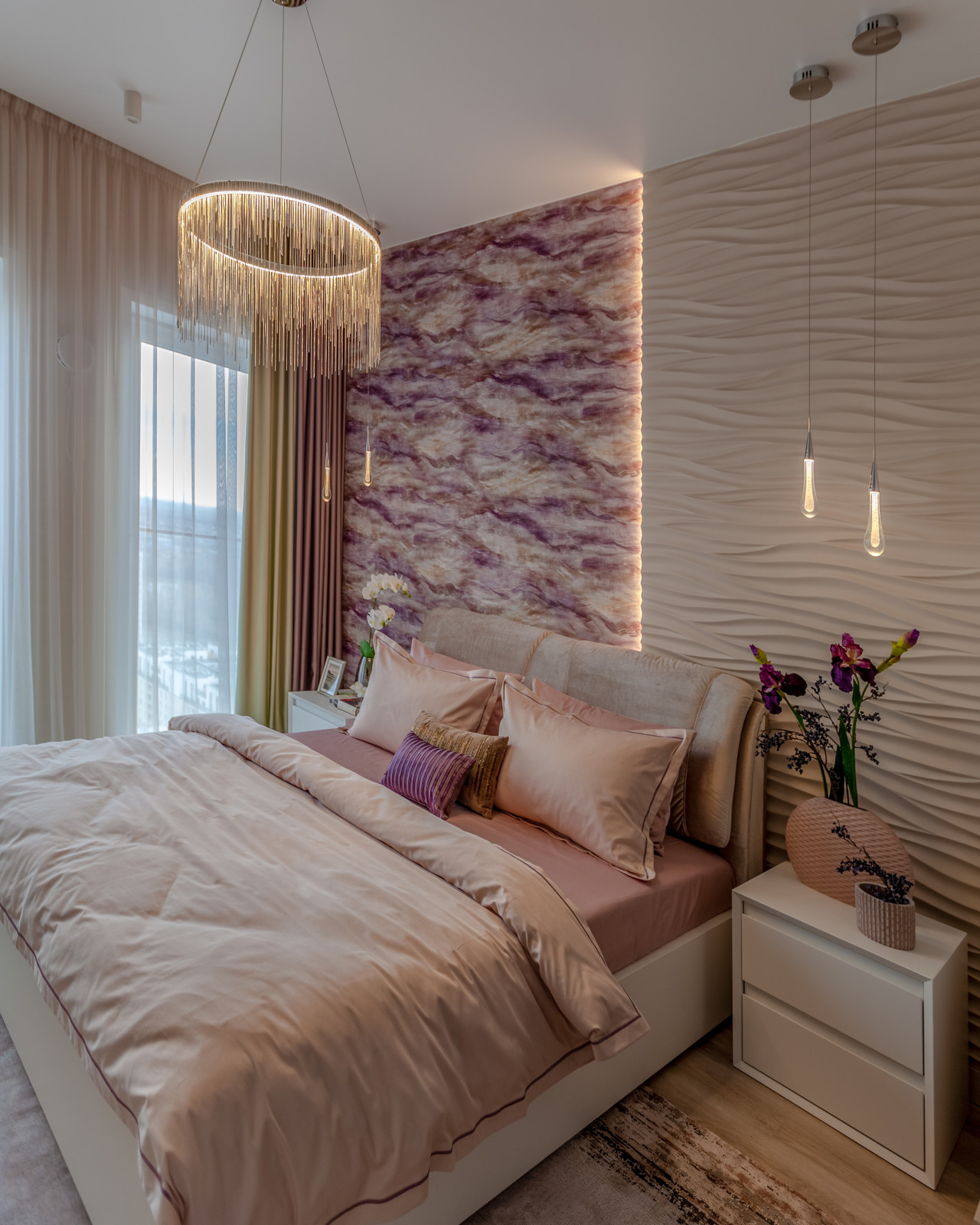 Дизайн-проект пентхауса в ЖК Европейский берег с высотой потолка 5,8 м.