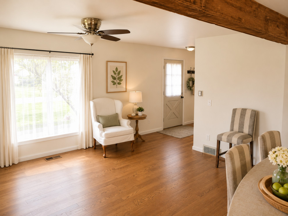 Jackson | White Shaker Kitchen & Formal Livingroom Open Concept