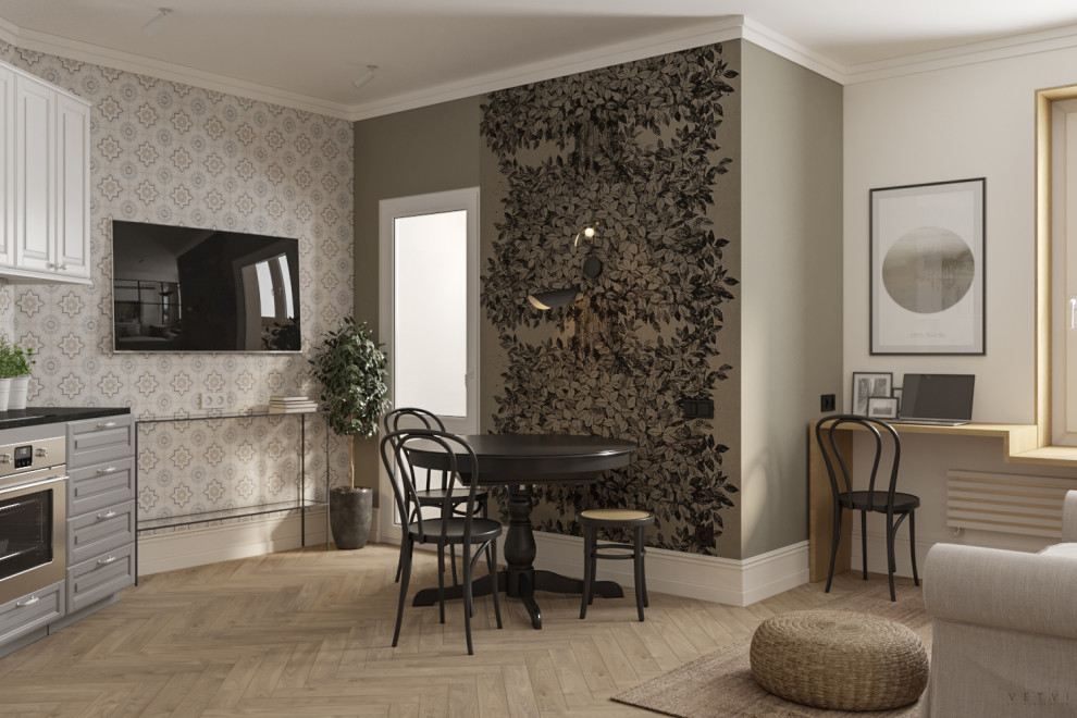 Квартира в Нижнем Новгороде с лесными акцентами | Площадь 42м²