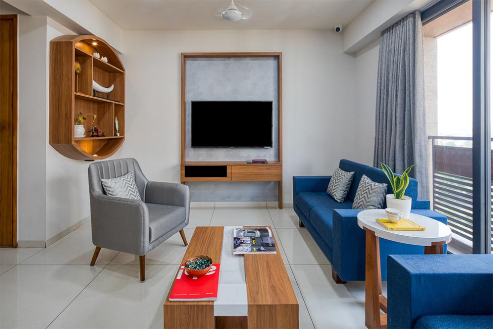 Photo inspiration: A Minimally Designed Apartment Home In Ahmedabad Modern Photo Inspiration