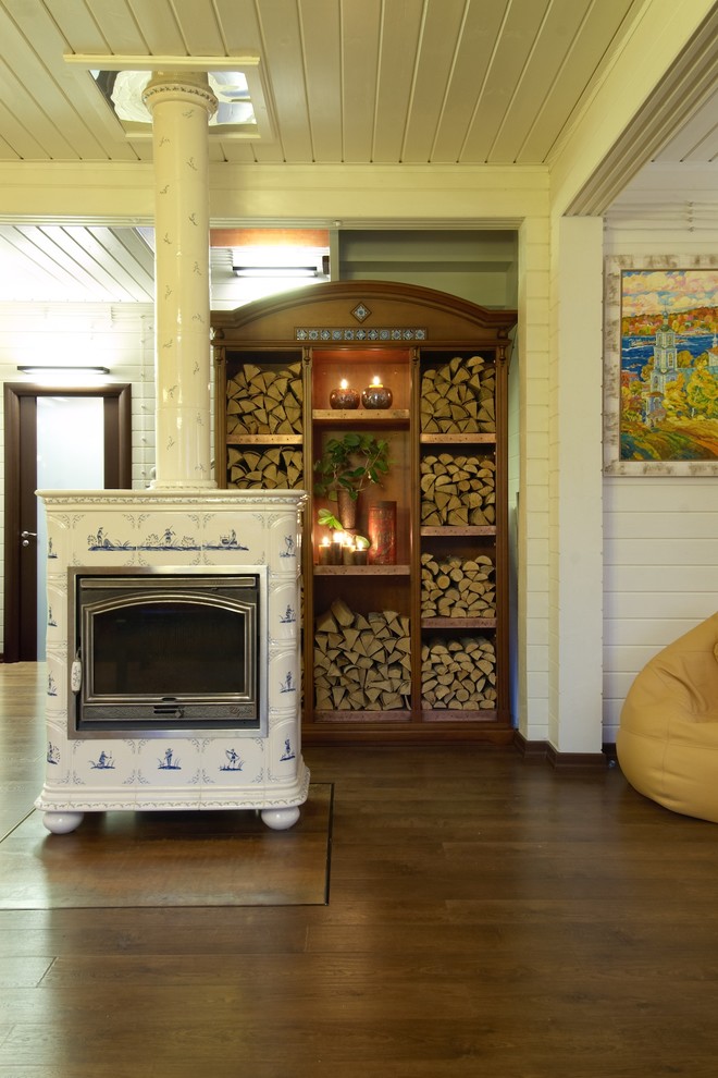 Дом из дерева в современном стиле