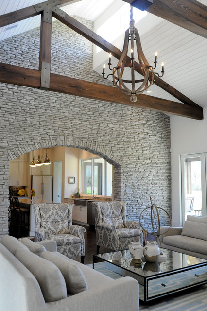 Rustic Modern transitional-living-room