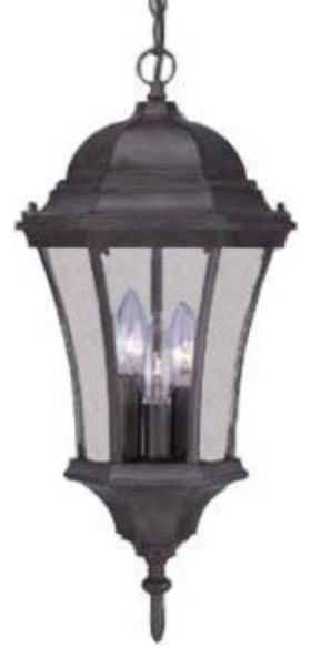 Acclaim Lighting 5026BK Brynmawr, 3-Light Outdoor Hanging Lantern, 9"