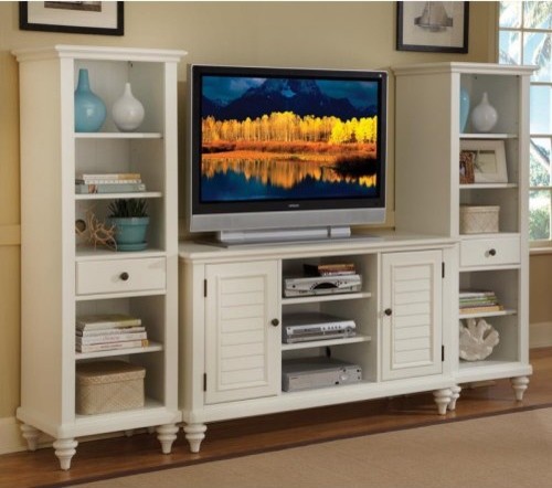 Home Styles Bermuda White 3 Piece Entertainment Center Traditional Home Styles Bermuda White 3 Piece Entertainment Center