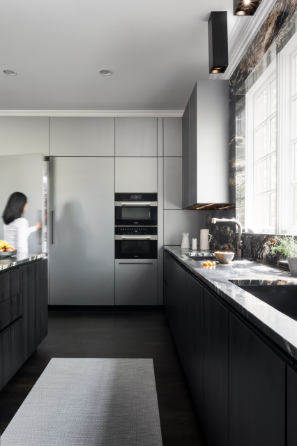 A Dramatic Kitchen Transformation contemporary-kitchen