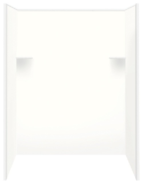 48"x36"x72" Solid Surface Shower Wall Surround Contemporary Shower