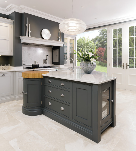 Sleek Painted Kitchen contemporary-kitchen