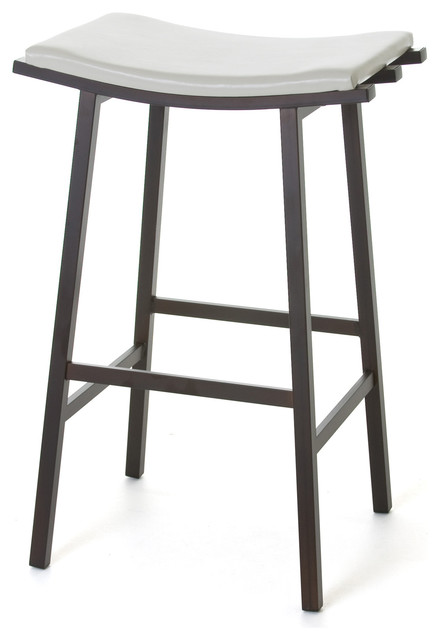 Amisco Nathan Non Swivel Backless Stool 40033, 26", Counter Height