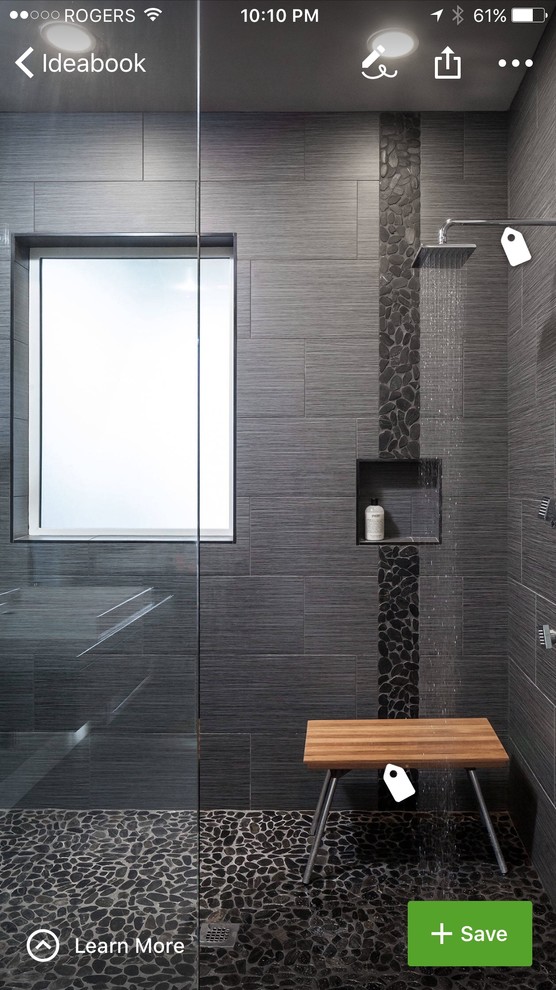 Dark zen bathroom