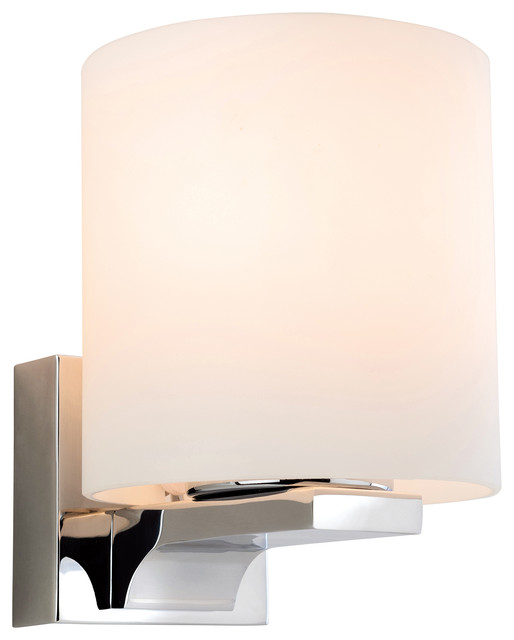 Palm Contemporary Bathroom Wall Light, Round