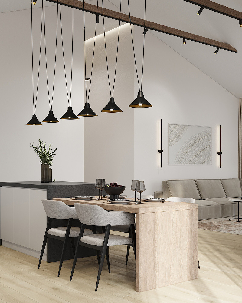 Дом для семьи в стиле минимализм 125 м². Посёлок Костюнино