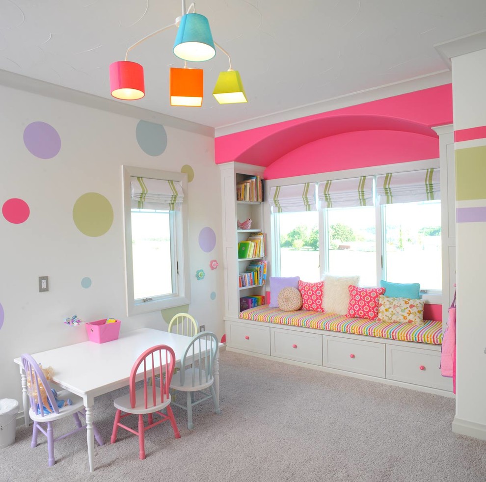 Transitional kids' playroom in Cleveland.