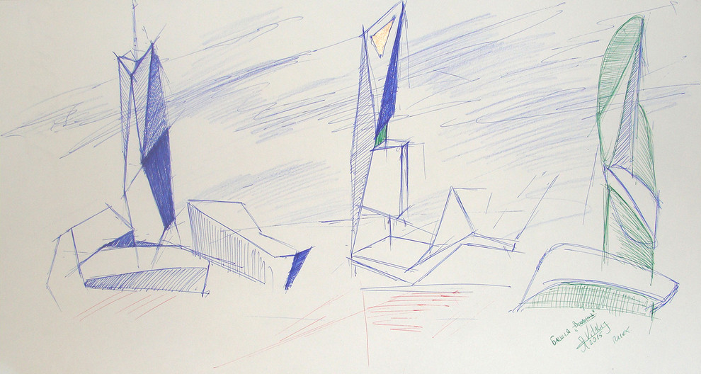 Размышление с карандашом - высотные здания