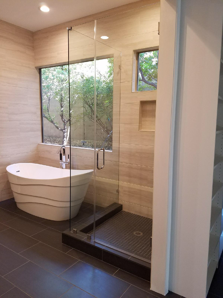 Contemporary Bathroom - Freestanding Tub