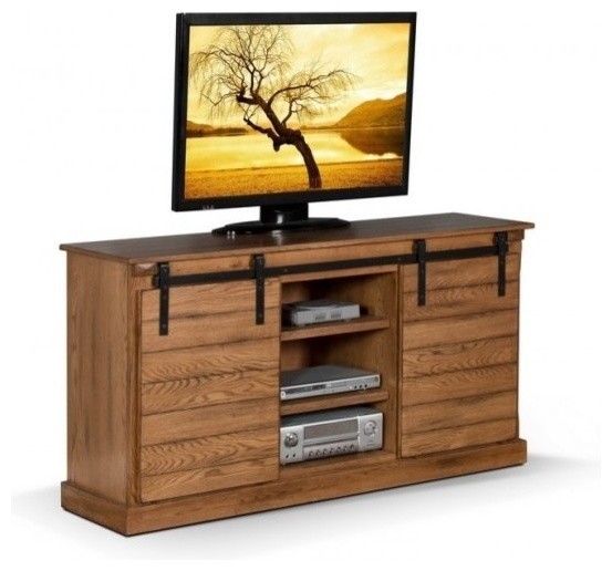 Rustic Oak 65 Tv Stand With Barn Doors Entertainment Rustic Oak 65 Tv Stand With Barn Doors Entertainment Centers And Stands By San Carlos Imports Llc
