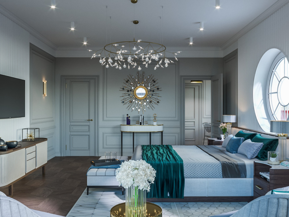 Дизайн коттеджа в неоклассическом стиле 260 кв.м. (2018 год)