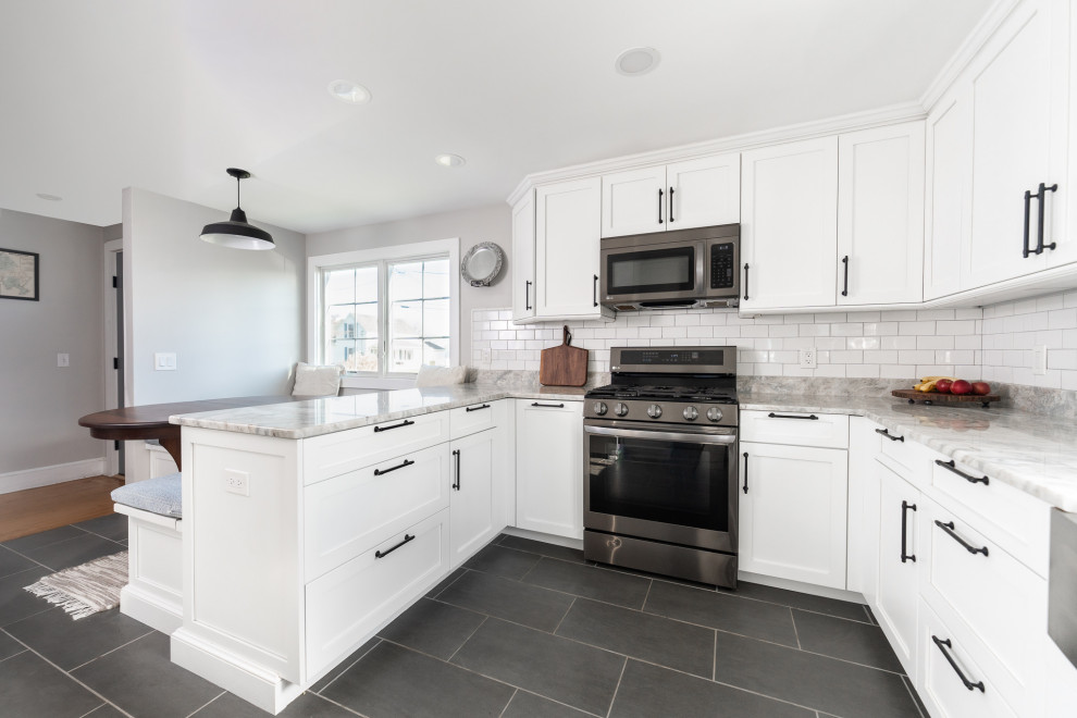 Inspiration for a transitional kitchen remodel in Providence