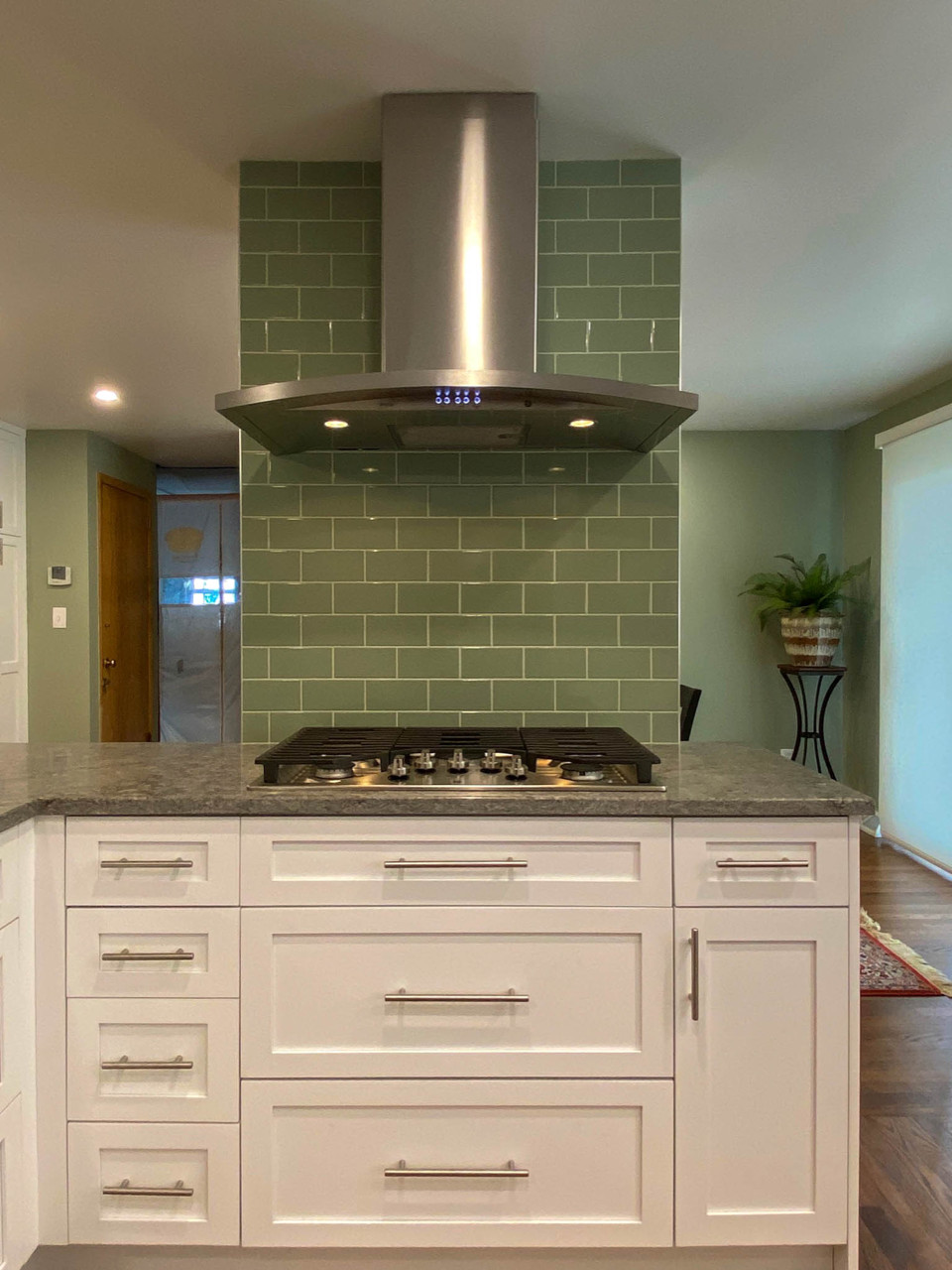 Sage Green Shaker Kitchen – New Image Tiles