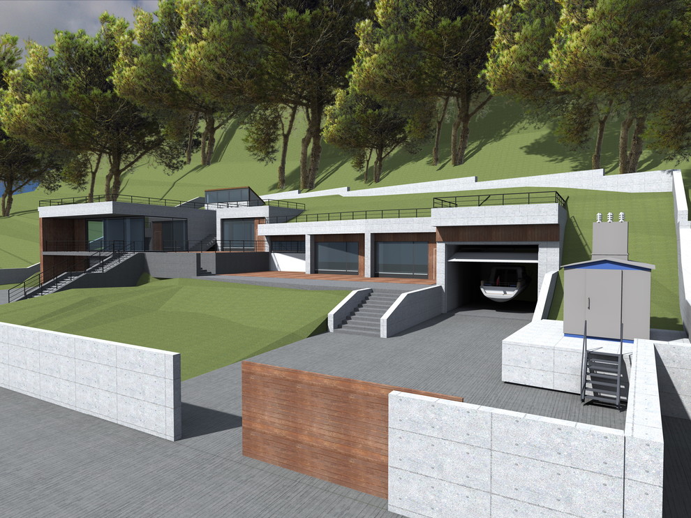 Дом на склоне