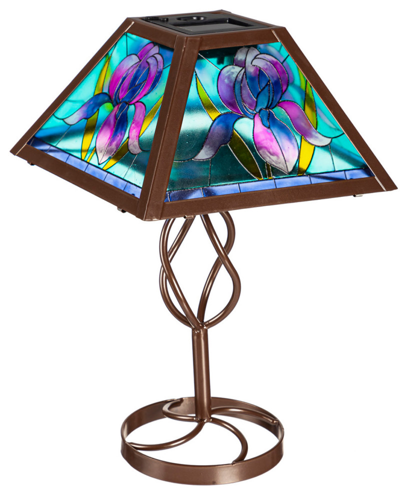 Flower Solar Outdoor Table Lamp Victorian Outdoor Table Lamps by