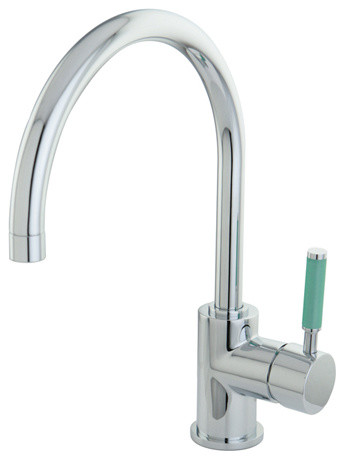 FS8231DGL Green Eden Single Handle Vessel Sink Faucet without Pop-up & Plate, Ch