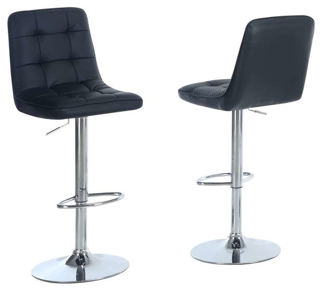 Monarch Specialties White Chrome Metal Hydraulic Lift Bar Stool Monarch Specialties White Chrome Metal Hydraulic Lift Bar Stool Contemporary Stools And Counter By Freely