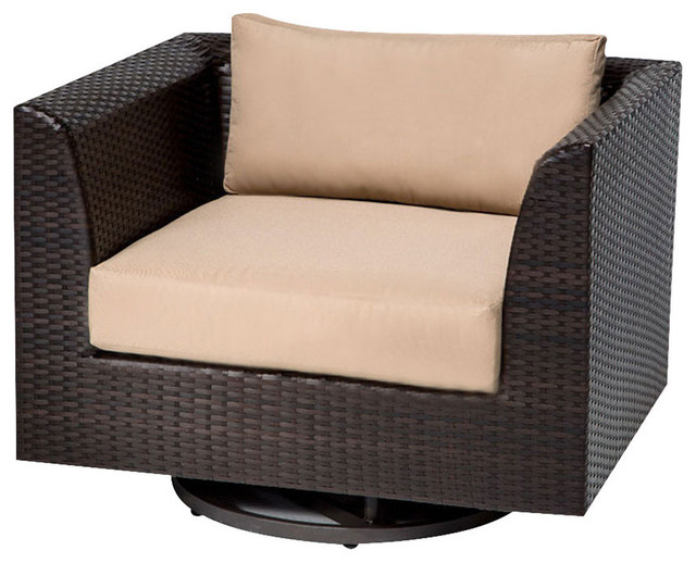Tk Clic Barbados Wicker Patio Swivel Chair In Tan Tk Clic Barbados Wicker Patio Swivel Chair In Tan