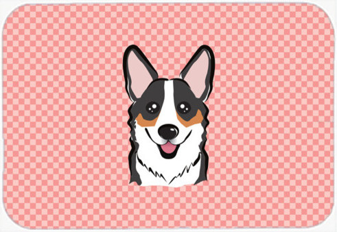 Checkerboard Pink Corgi Mouse Pad Hot Pad Trivet Contemporary Desk Accessories By The Store Houzz