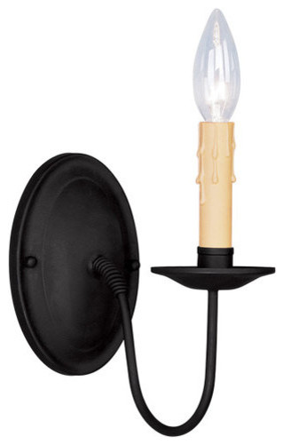 Heritage Wall Sconce, Black