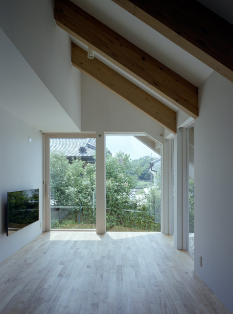 学園前の家 contemporain-facade