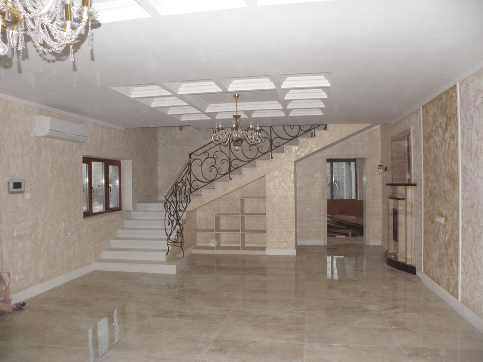 Лестница из композита кварца Tecnistone Brilliant White