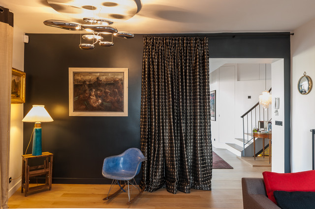 ABBE - grand triplex &agrave; Paris contemporary-vardagsrum